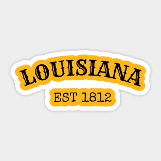 Louisiana Est 1812 Sticker